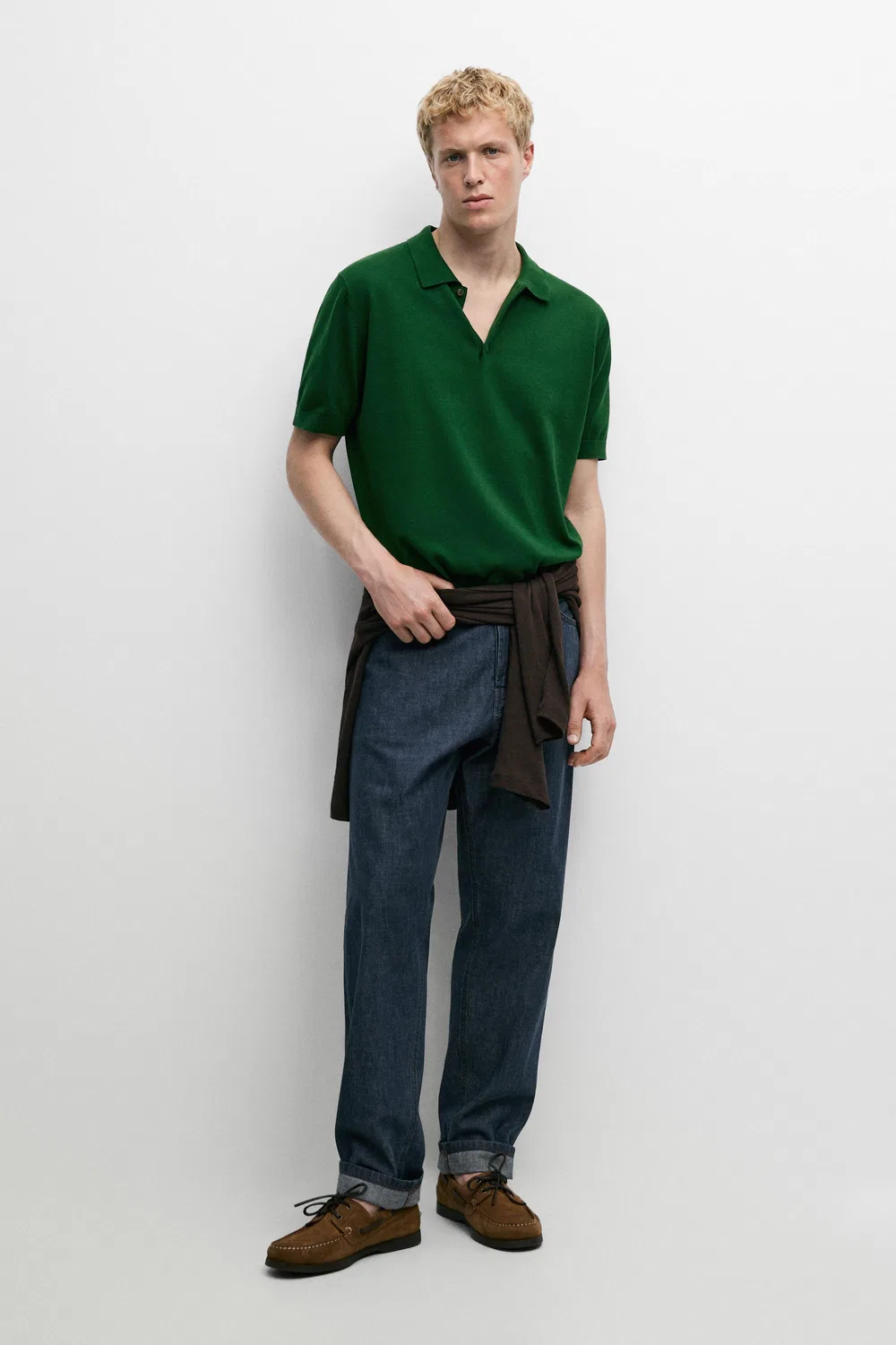 Джинсы Massimo Dutti Selvedge Fit, индиго — фото 3