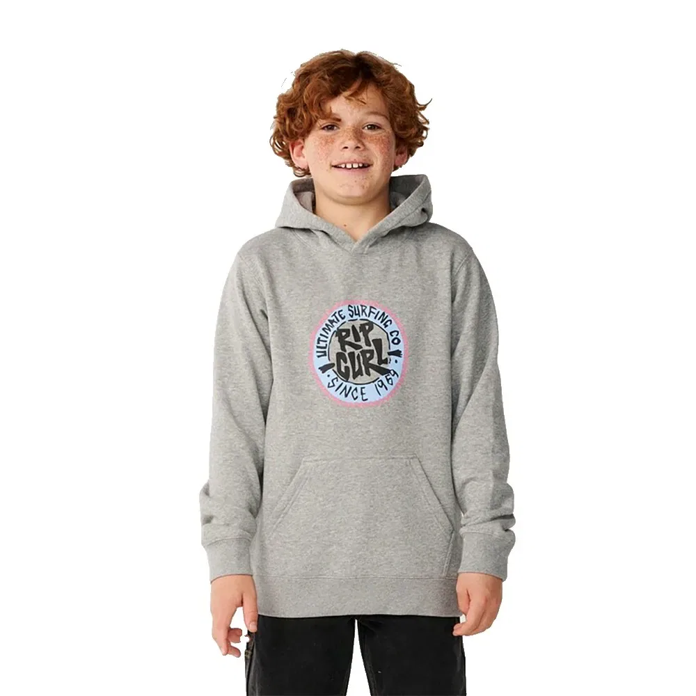Детский худи с капюшоном Rip curl, Grey