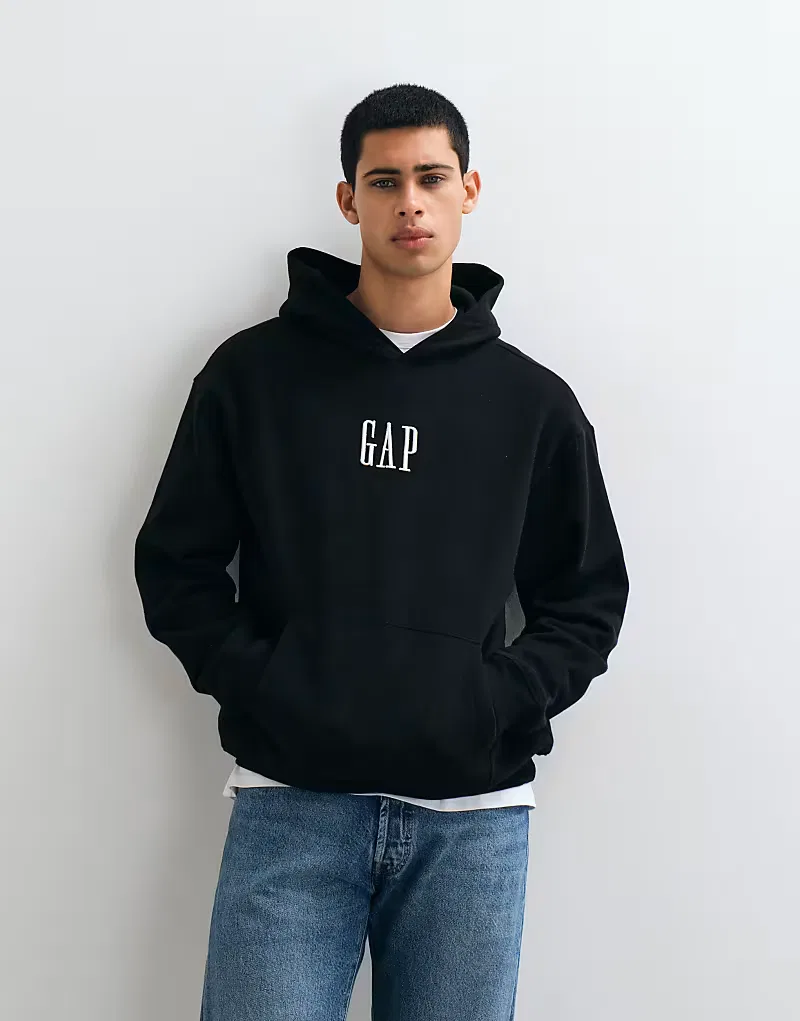 Худи с логотипом GAP, черный