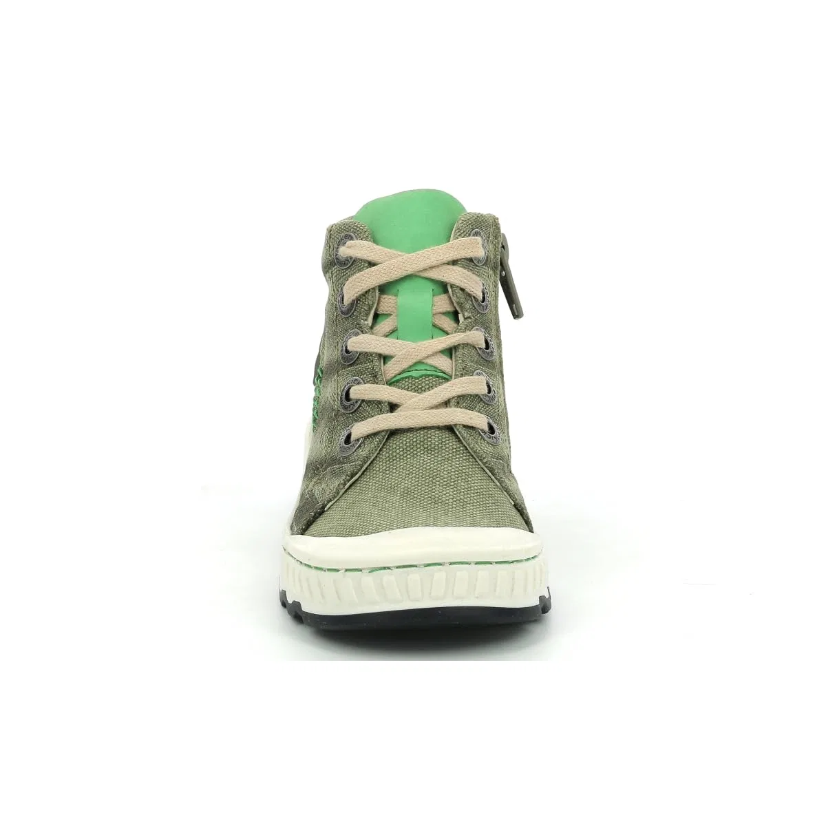 Детские кроссовки с принтом Kickrup Kickers, Colour Khaki Grey — фото 4