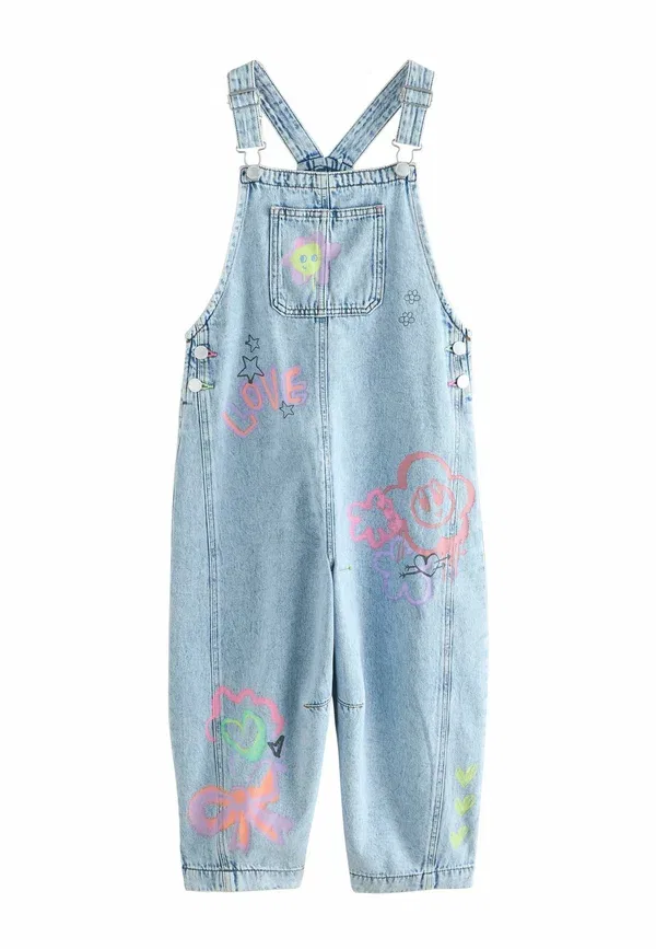 Комбинезон с принтом Dungarees Next, Graffiti printed