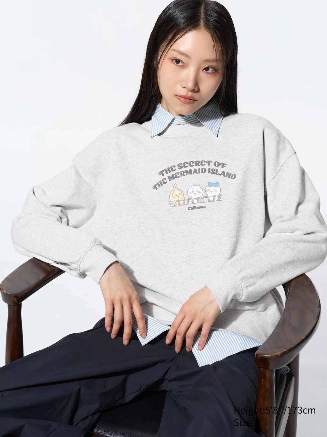 Толстовка Uniqlo, базовая, светло-серый