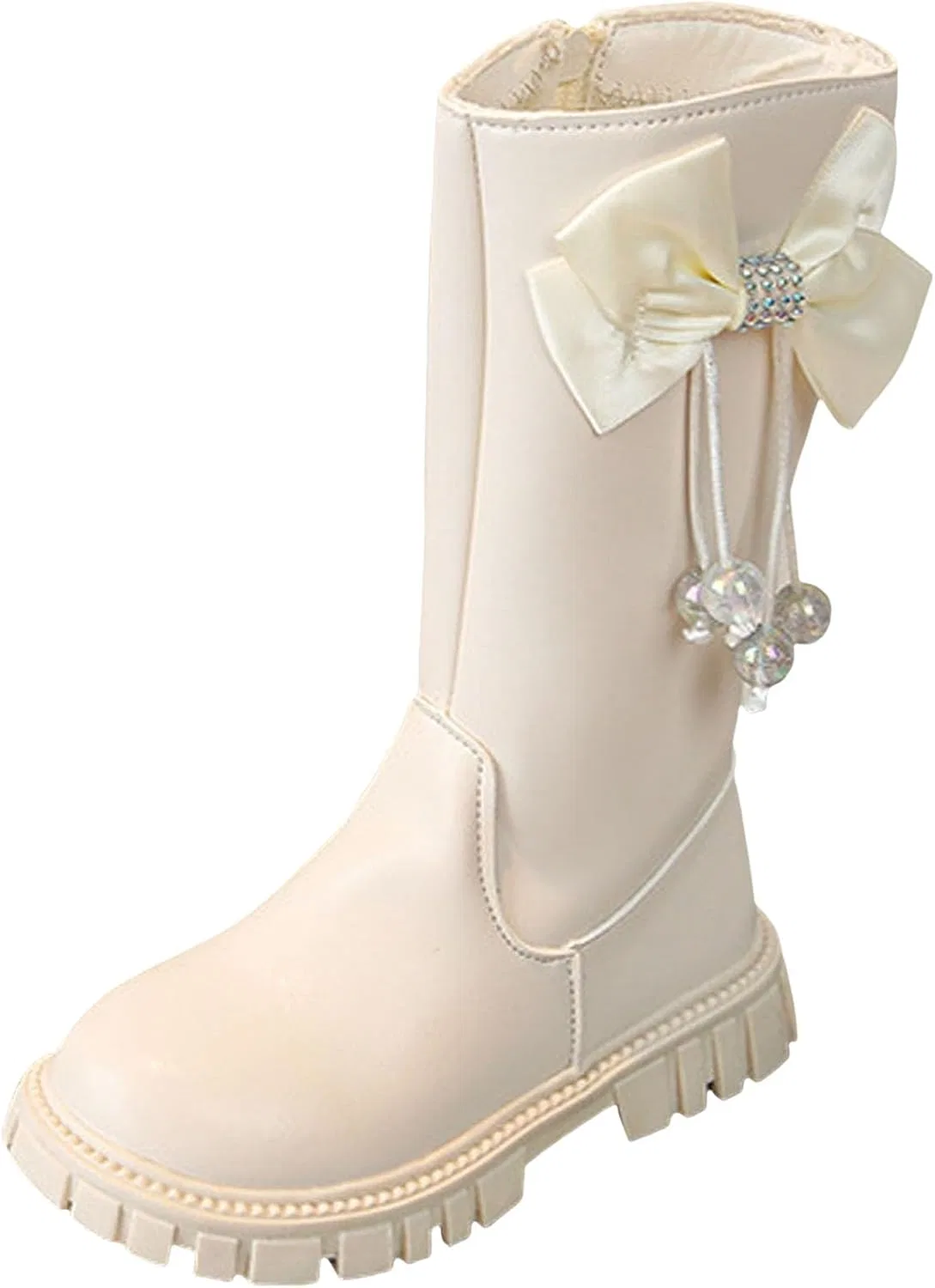 Детские сапоги для девочек с блестками Cowgirl Boots Glitter, Beige