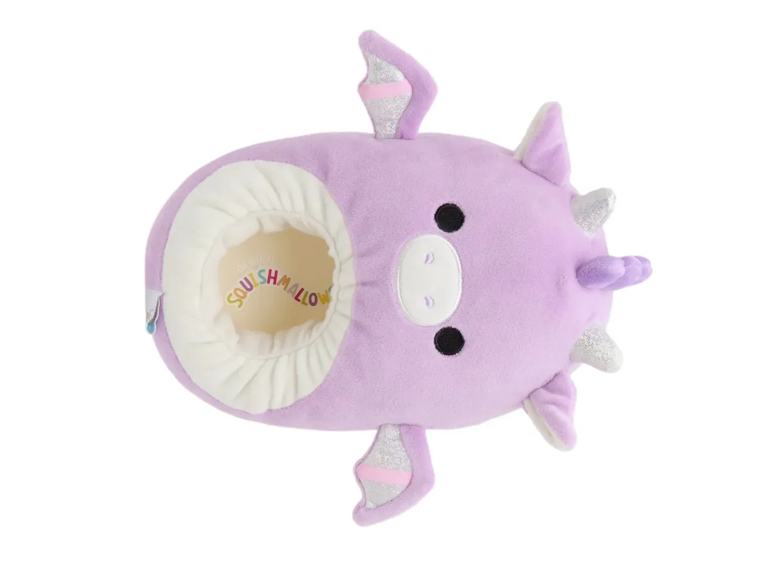 Тапочки Dina The Dragon Slipper Original Squishmallows, фиолетовый