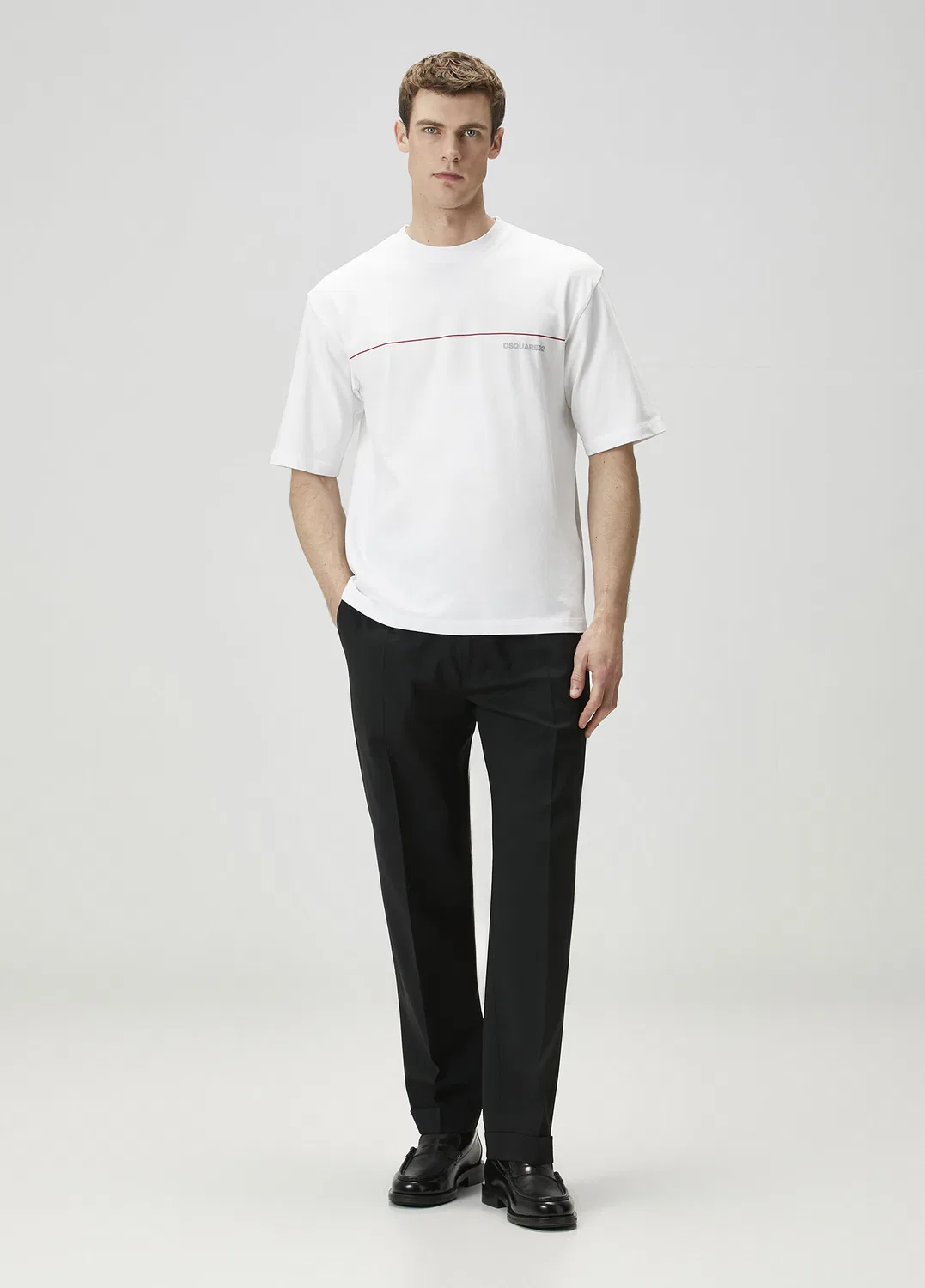 Брюки прямые Dsquared2, black