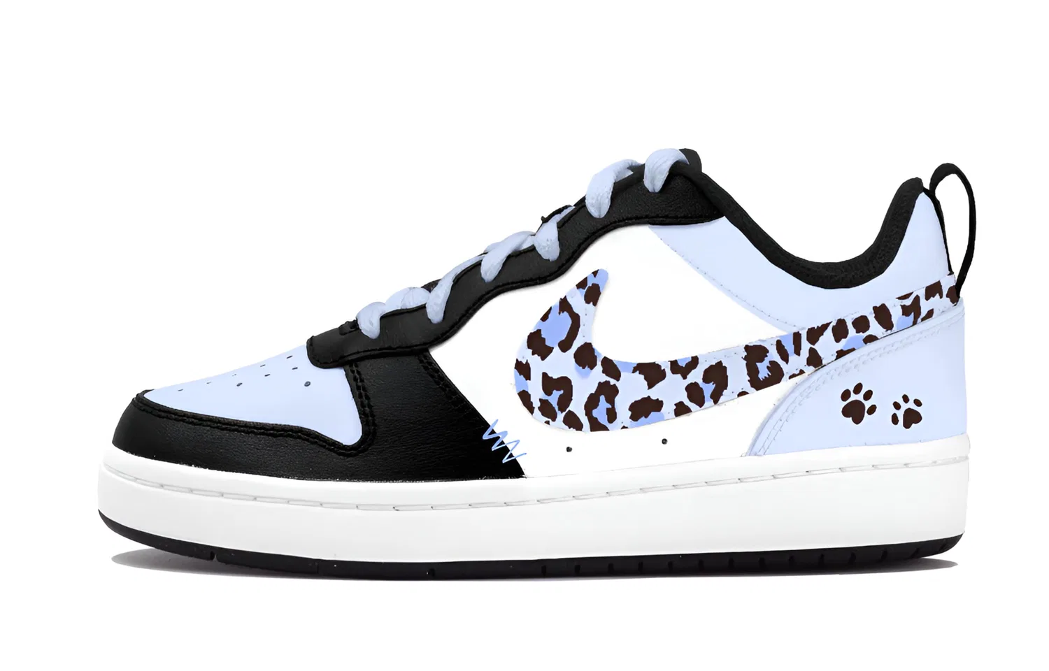 Детские кроссовки для скейтбординга с принтом Nike, Black Blue