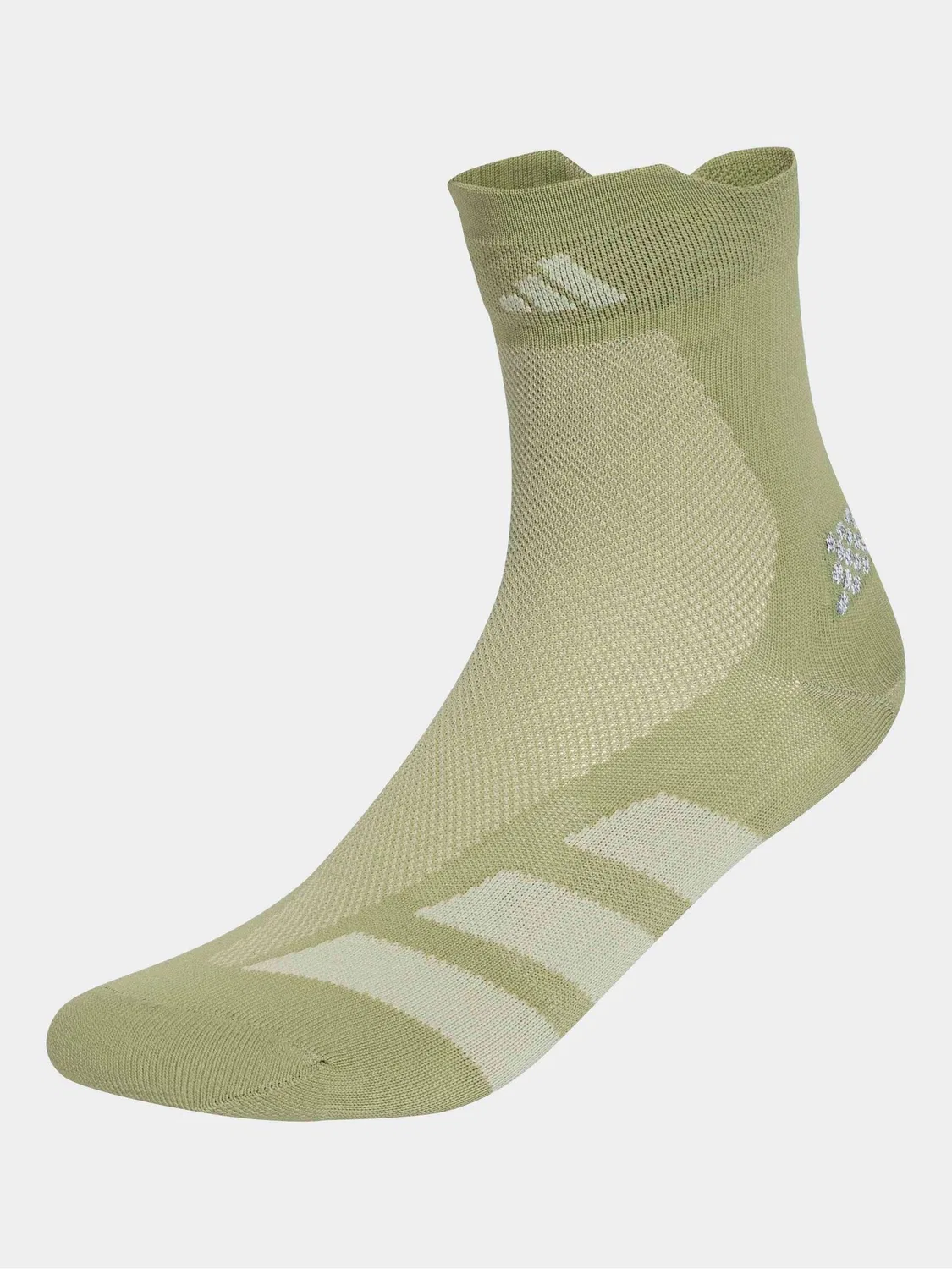 Носки беговые Adizero Quarter Sock adidas, зеленые