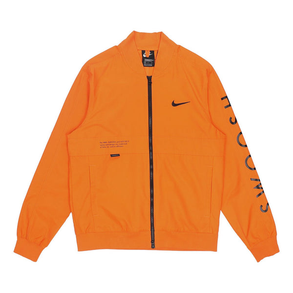 

Куртка sportswear swoosh logo printing sports jacket orange Nike, оранжевый