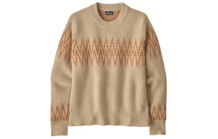 Женский свитер с круглым вырезом из переработанной шерстяной смеси Patagonia, Natural/Natural Color