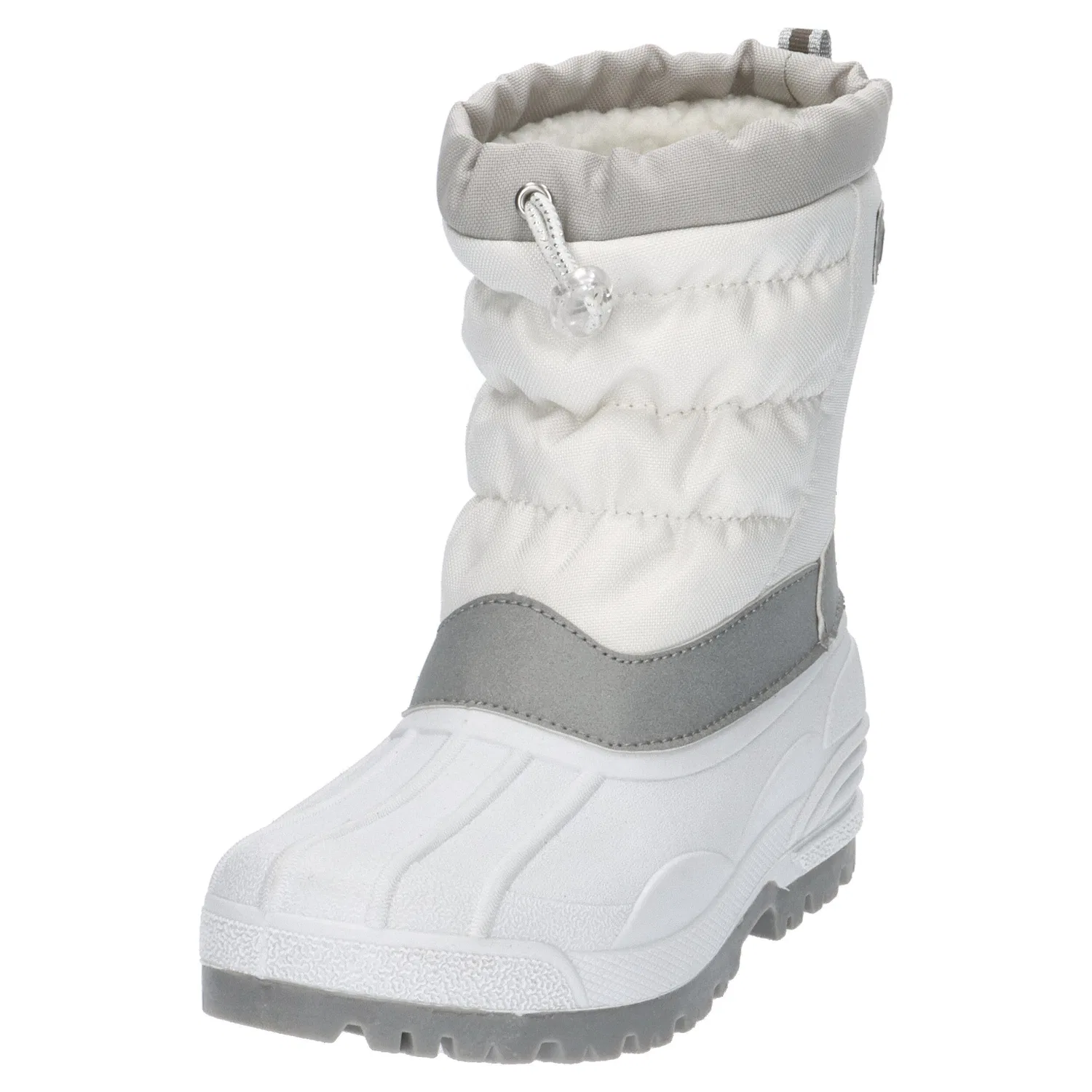Детские зимние ботинки с высоким голенищем Cmp Kids Hanki 3.0 Snow Boots, Weiss Grau — фото 4