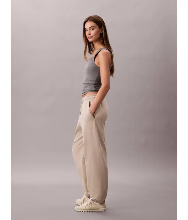 Спортивные штаны Relaxed fit Calvin Klein, бежевый — фото 2