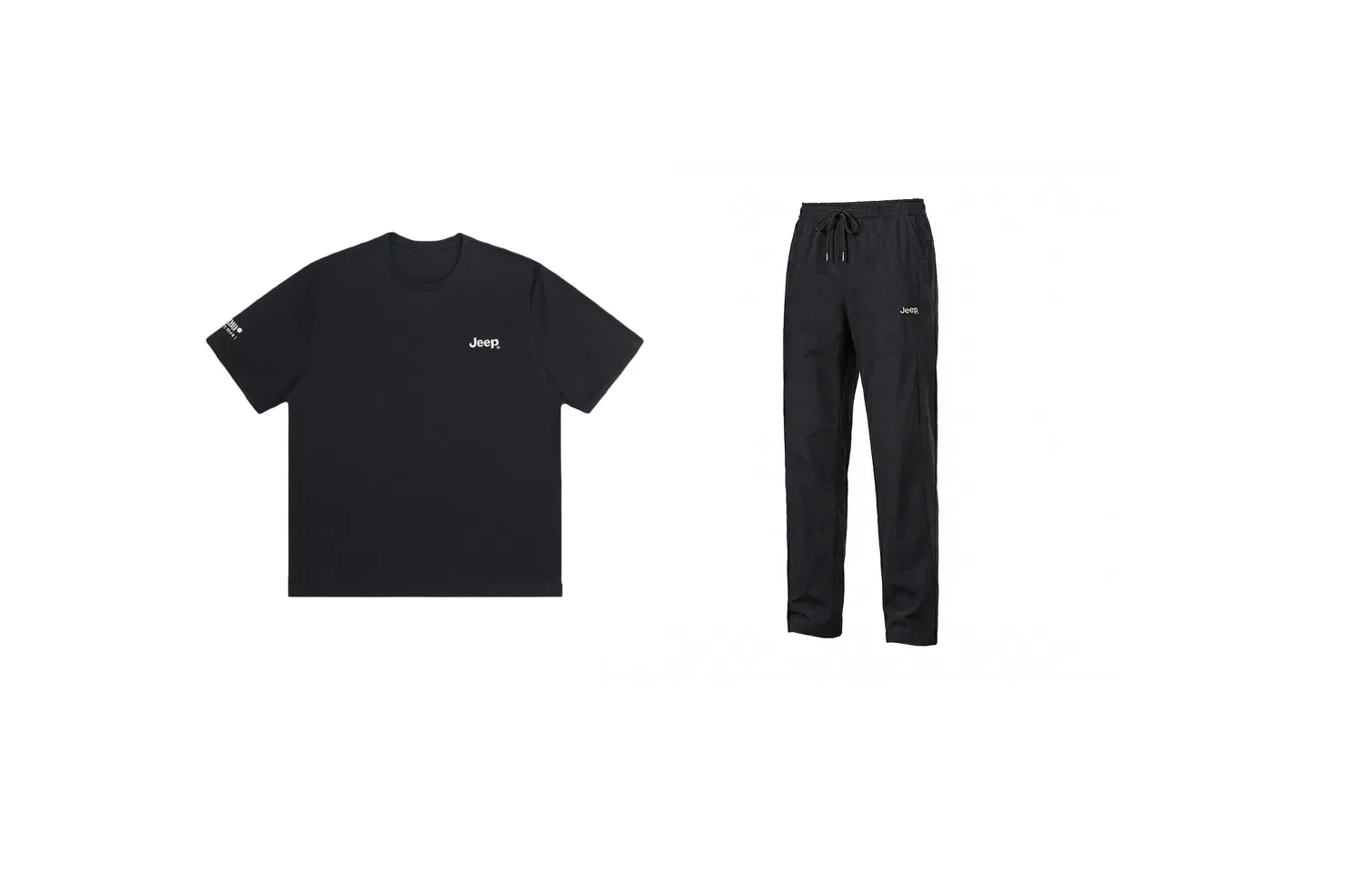 Детский комплект спортивной одежды с принтом Jeep Urban Outdoors, Jeep, Black/Black