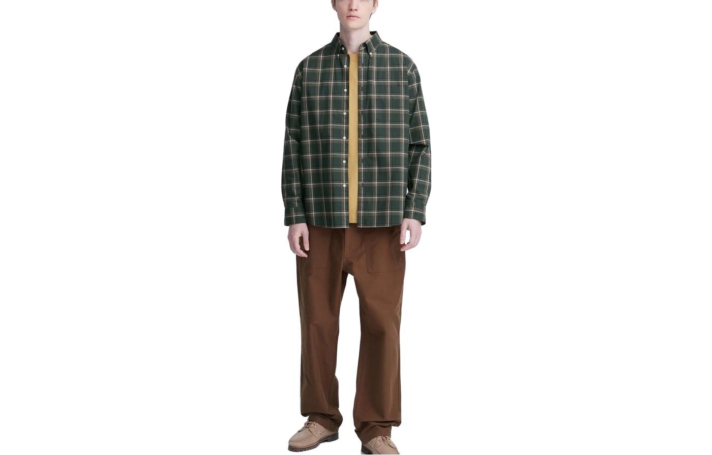 

Рубашка мужская Тимьян Uniqlo, цвет Thyme