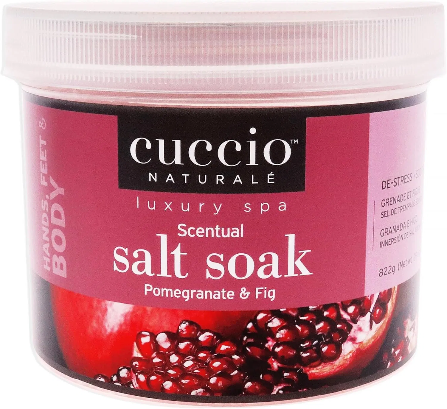Соль для ванн Pomegranate and Fig, Cuccio Naturale, 822 г, Pink
