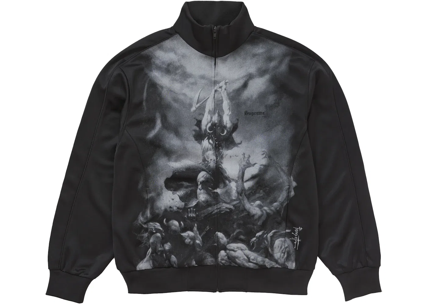 Мужская куртка с принтом Frazetta Supreme, Black