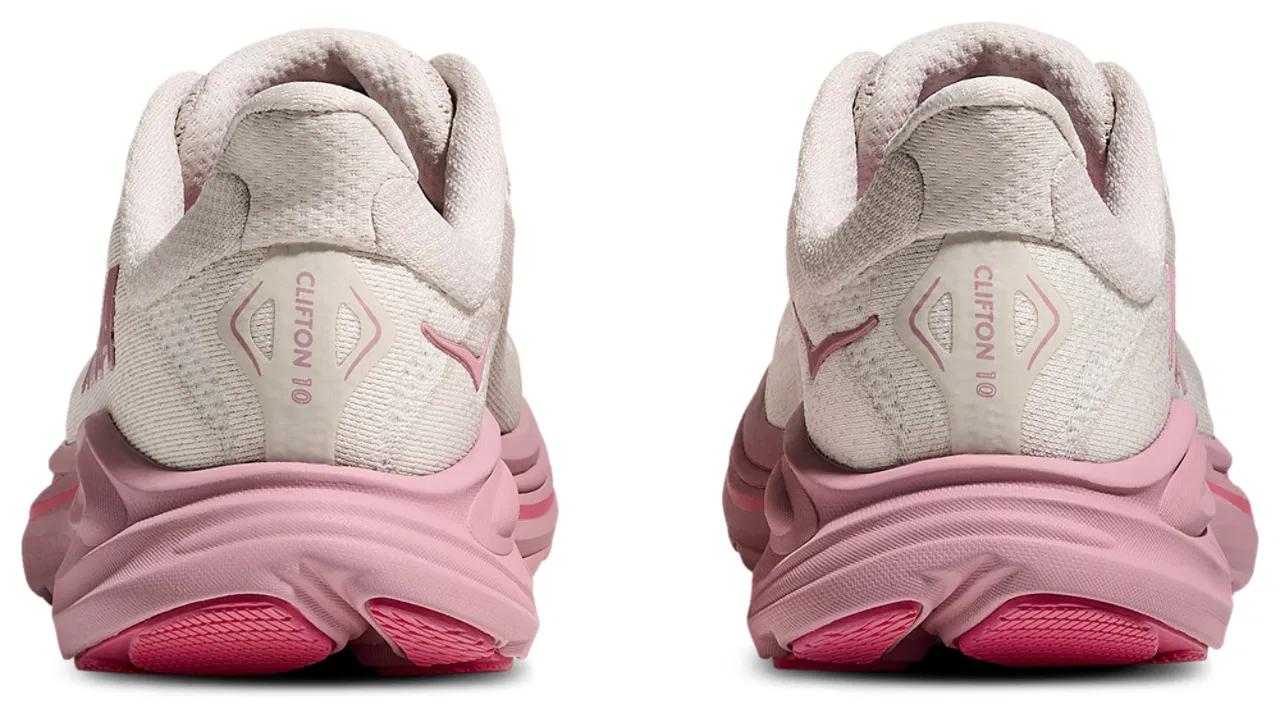 Кроссовки для девочек Clifton 10 HOKA, цвет Dried Rose/Rose Cream — фото 3