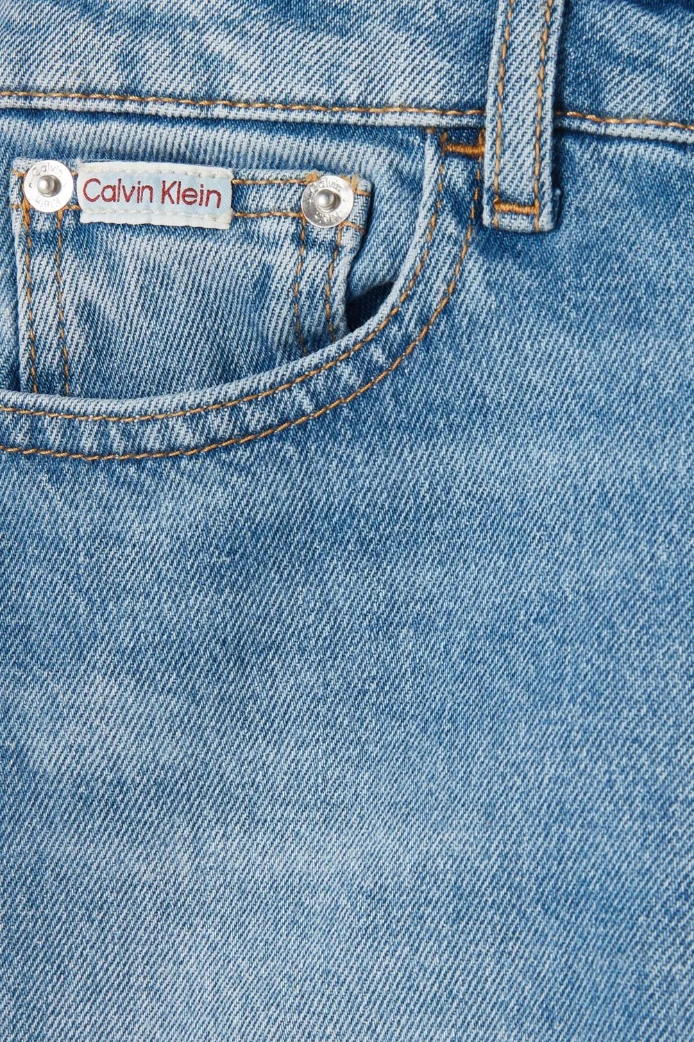 Calvin Klein Джинсы-скинни с принтом облака, синий — фото 4