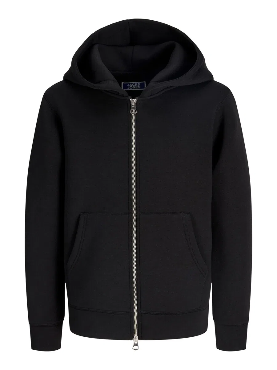Детская толстовка на молнии Jack & Jones Junior 'JCOLegacy' черного цвета