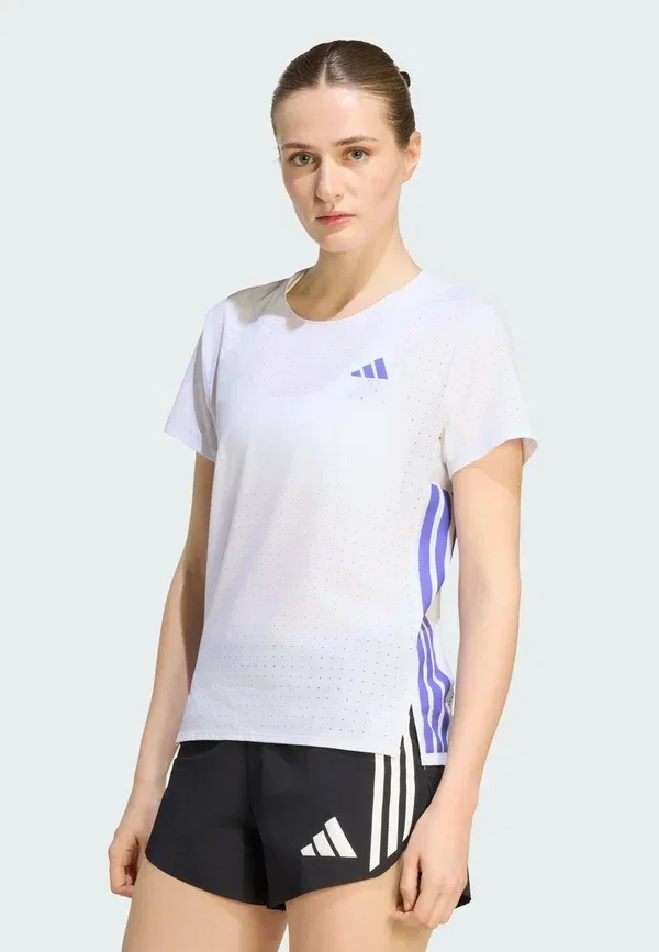 Футболка Adizero - спортивная футболка Adidas Performance, белый/фиолетовый