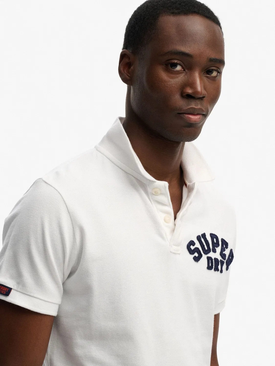 Поло модель Vintage Athletic от Superdry, белый — фото 2