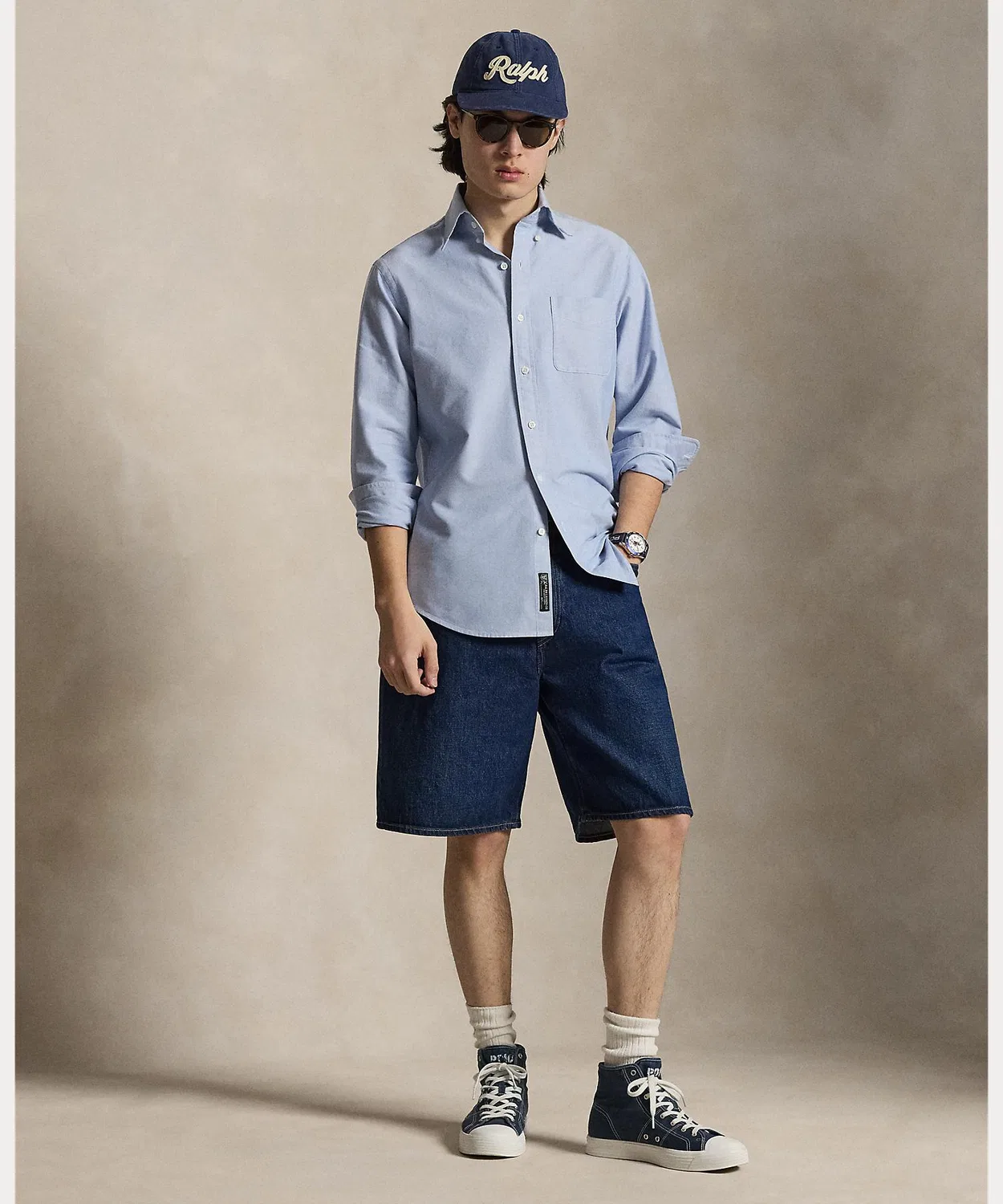 Мужские джинсовые шорты Rivington Relaxed POLO RALPH LAUREN, Blue