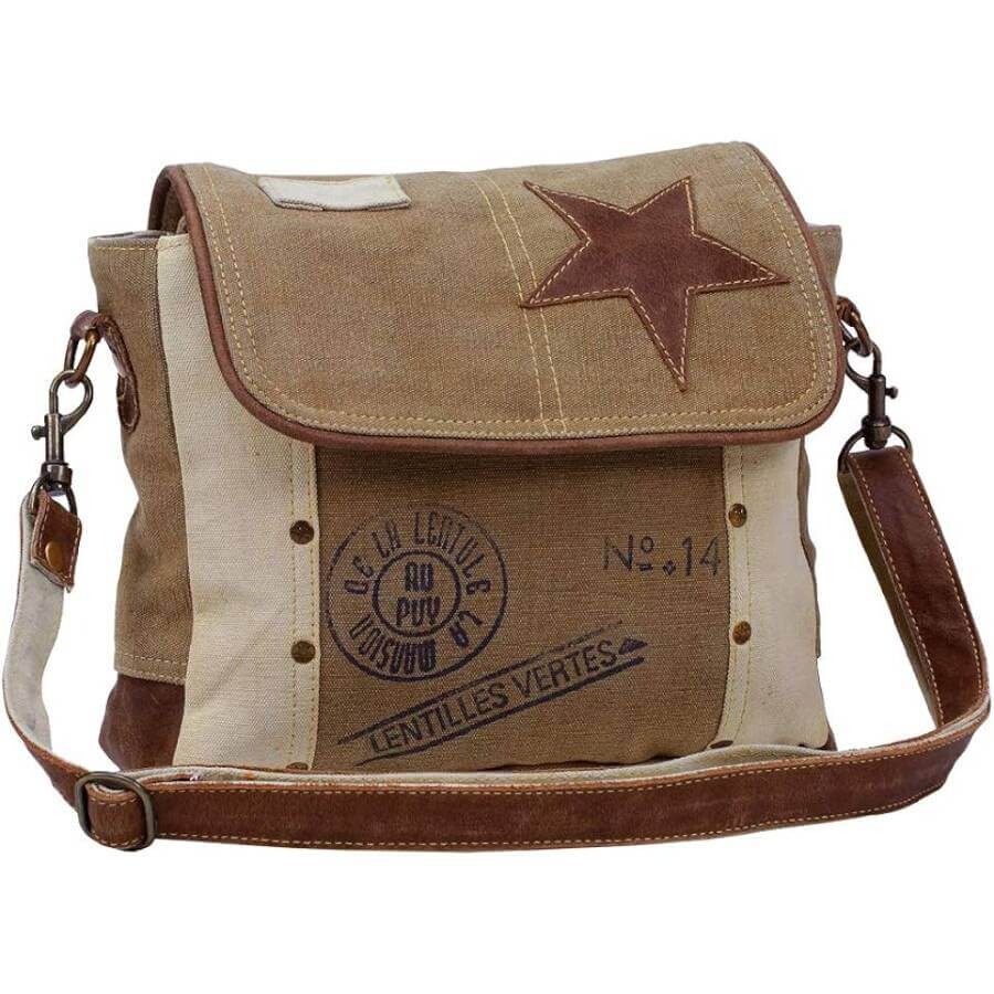 

Сумка Myra Bag Women Leather Star Shoulder, коричневый