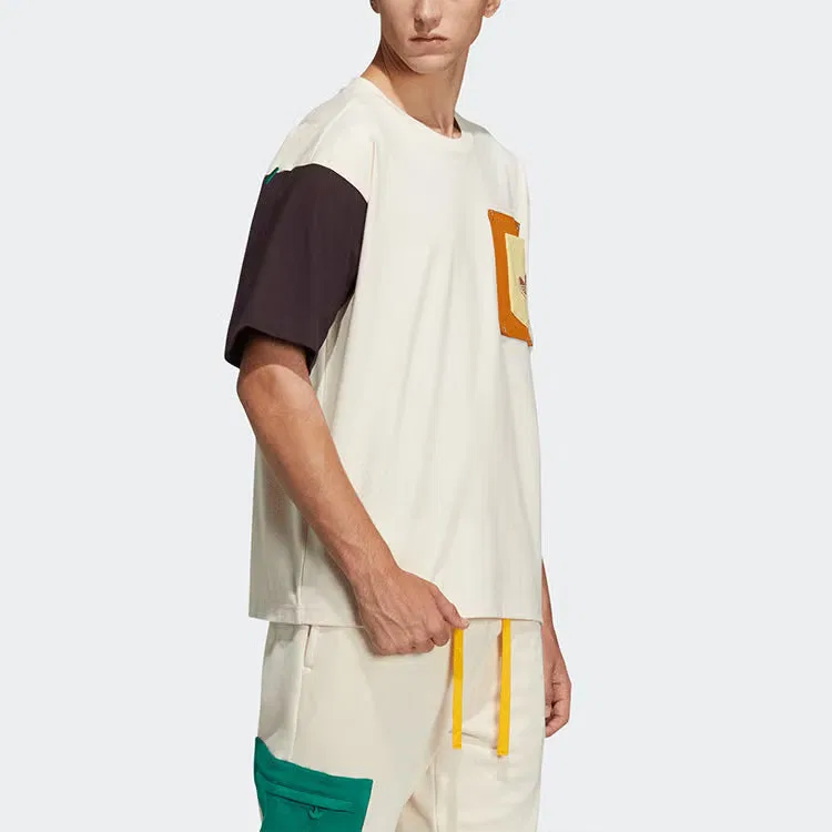 Футболка с контрастной прострочкой и карманом Originals Adidas, разноцветная — фото 3