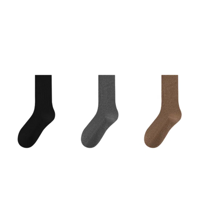 Детские носки до колена, комплект из 3 пар, MADALLO, Black/Dark Gray/Coffee