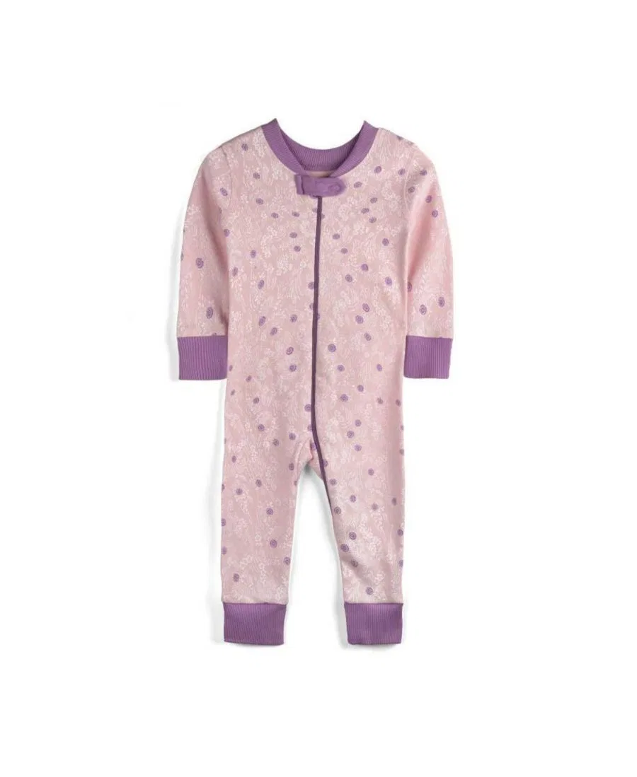 Пижама детская приталенного кроя из 100% органического хлопка Mightly, Blush Meadow