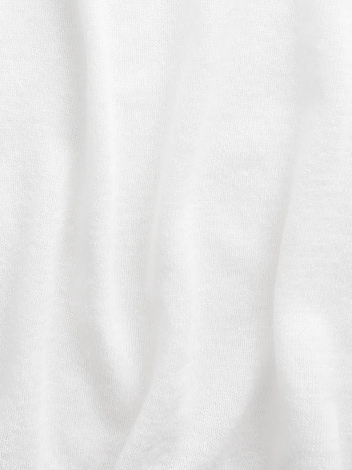 Футболка из льняной смеси Gap White — фото 4
