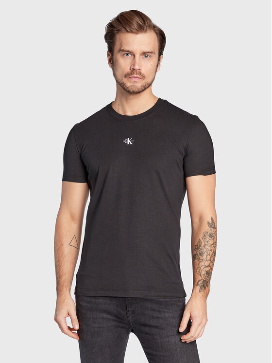 

Футболка обычного кроя Monogram J30J322466 Calvin Klein Jeans, черный