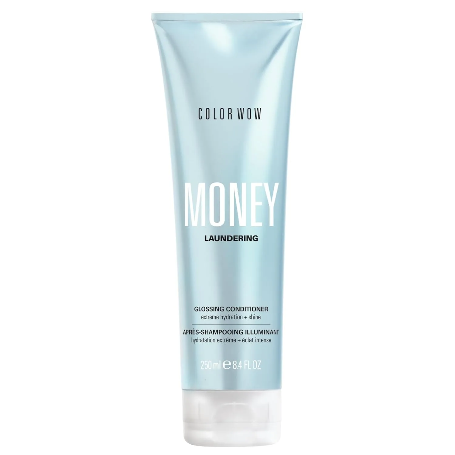 Кондиционер для волос COLOR WOW Money Laundering Glossing Conditioner, придает волосам блеск и предотвращает пушистость, удерживает влагу, усиливает блеск и разглаживает волосы, 8, 4 жидких унции