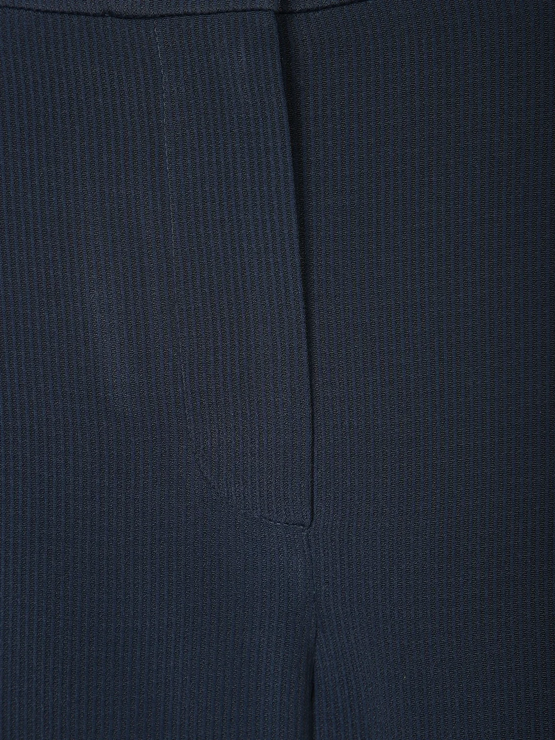 Брюки в рубчик, синие Emporio Armani, синий — фото 3