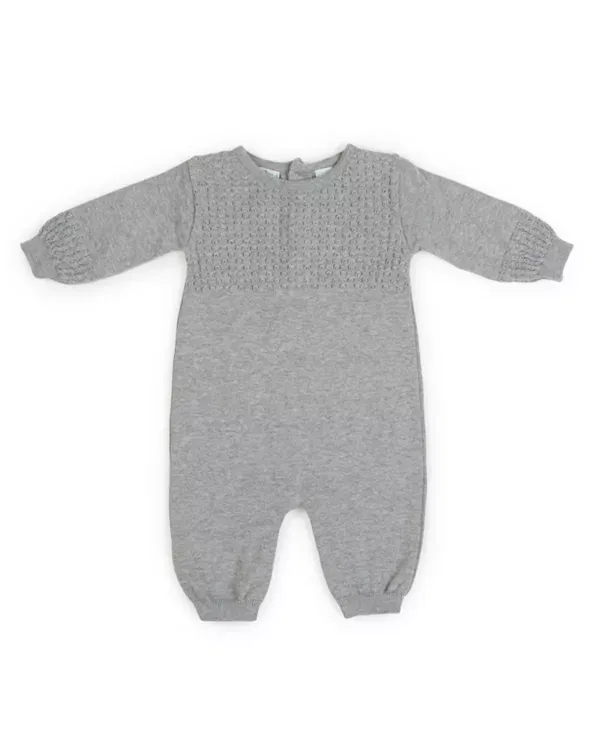 Детский комбинезон для мальчиков с длинным рукавом Diamond Knit Longall Feltman Brothers, серый