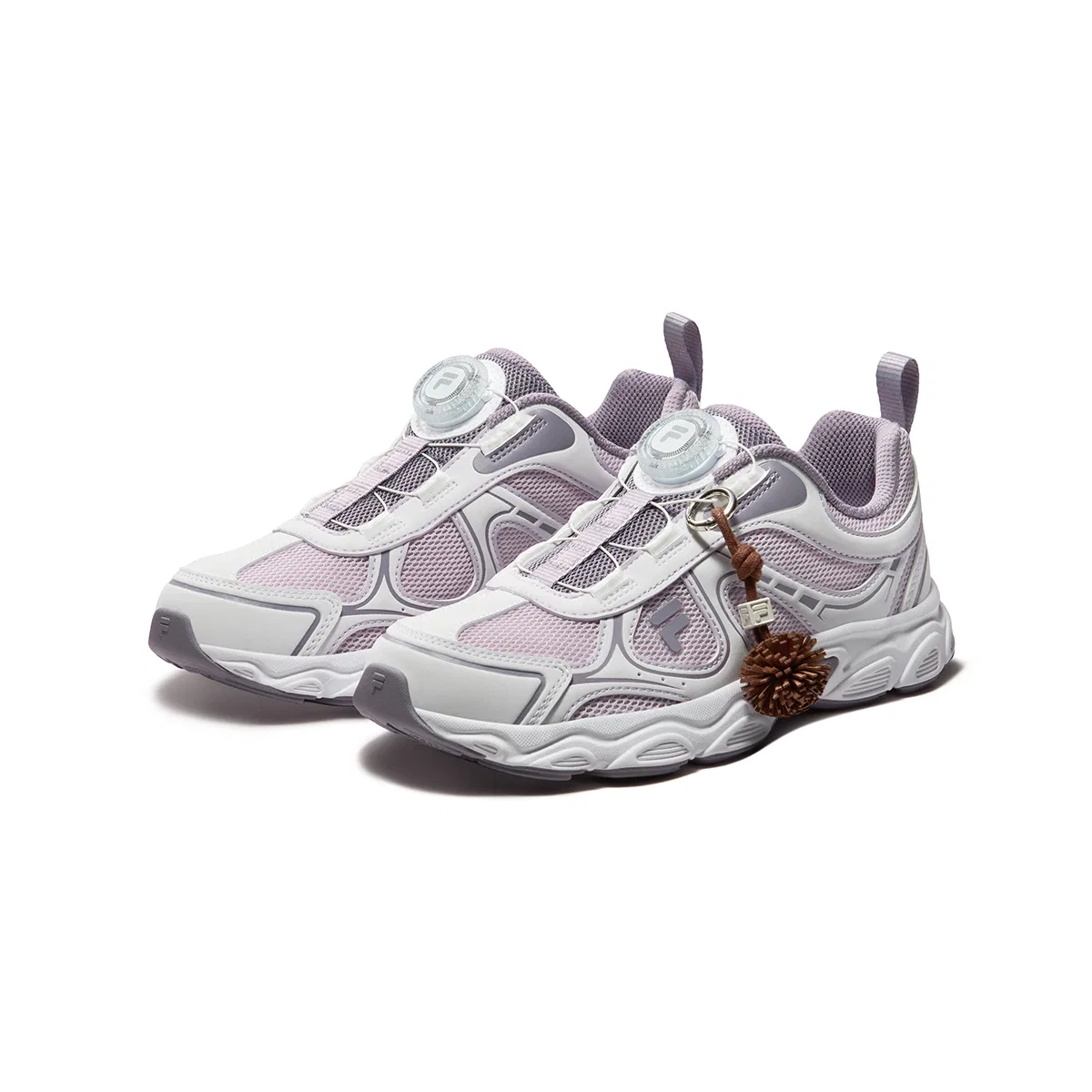 Детские кроссовки для бега с принтом Heritage FHT FILA KIDS, Orchid Purple/Fila White — фото 4