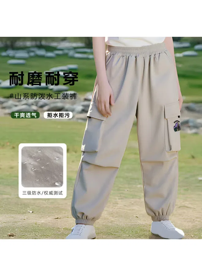 Штаны спортивные с большими карманами, модель Cargo Joggers, Bornbay, серый — фото 2
