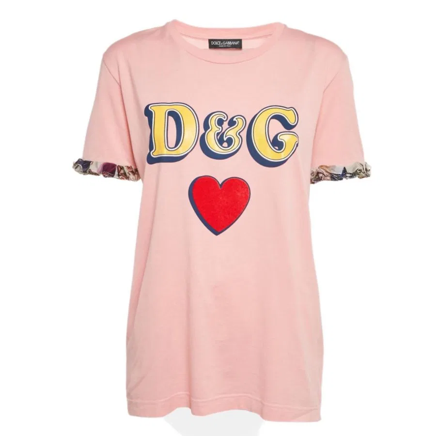Женская футболка с принтом Dolce & Gabbana, No Color