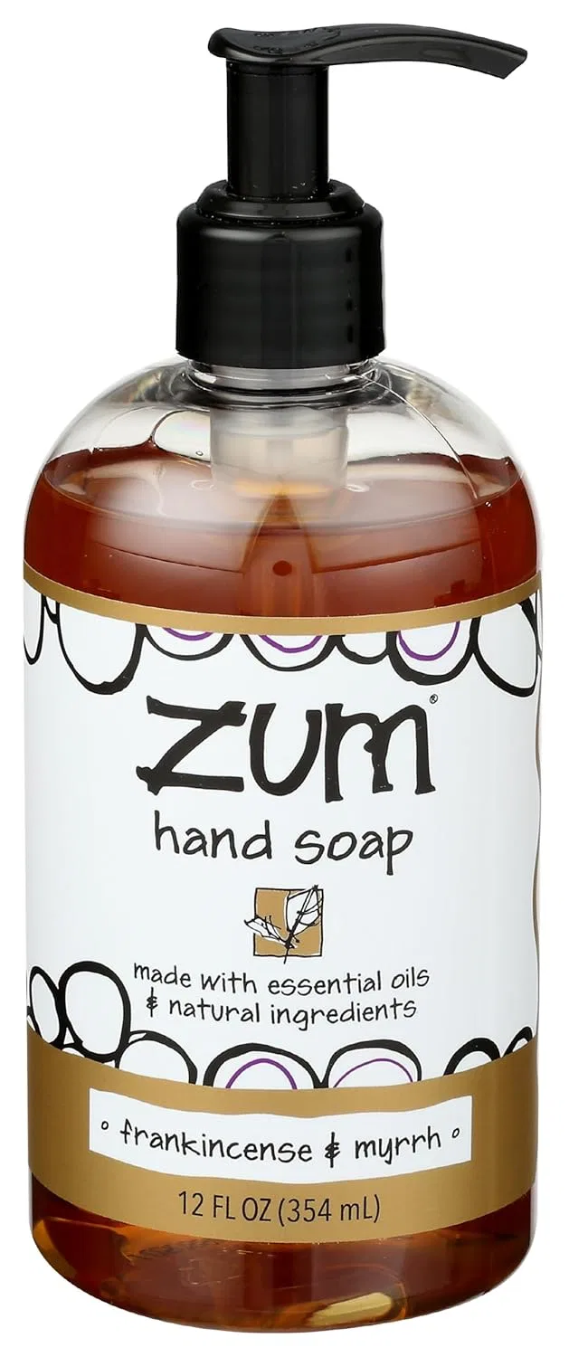 Жидкое мыло для рук Frankincense & Myrrh, Zum, набор 4 шт., 12 fl oz