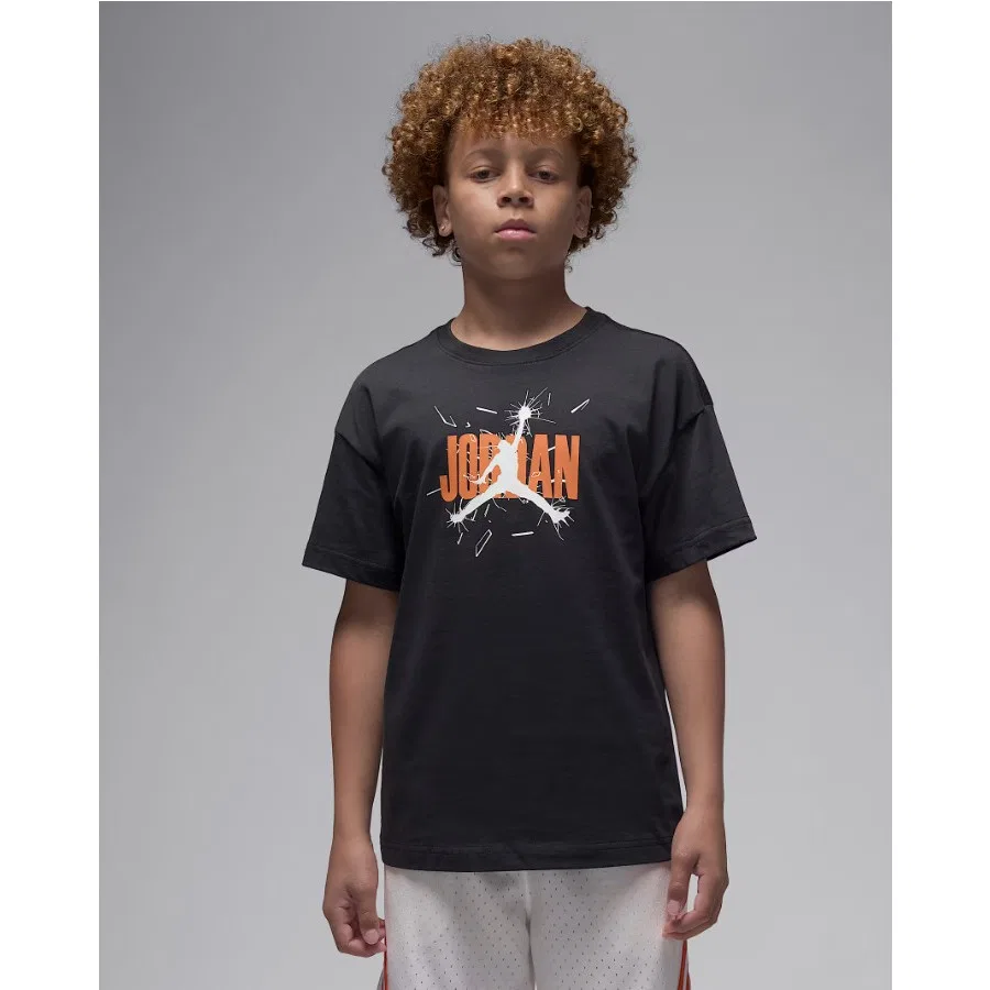 Футболка с принтом Jordan JDB MJ 85 Shatter SS Tee Nike, Молочный
