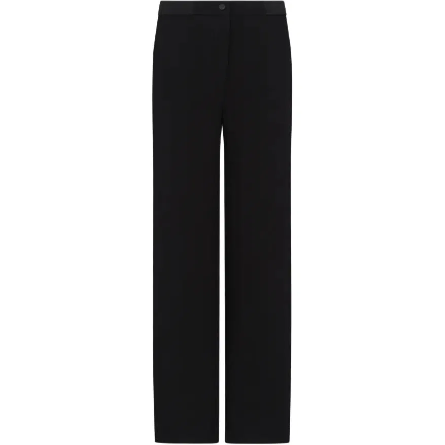 Женские брюки с логотипом EMPORIO ARMANI, Черный