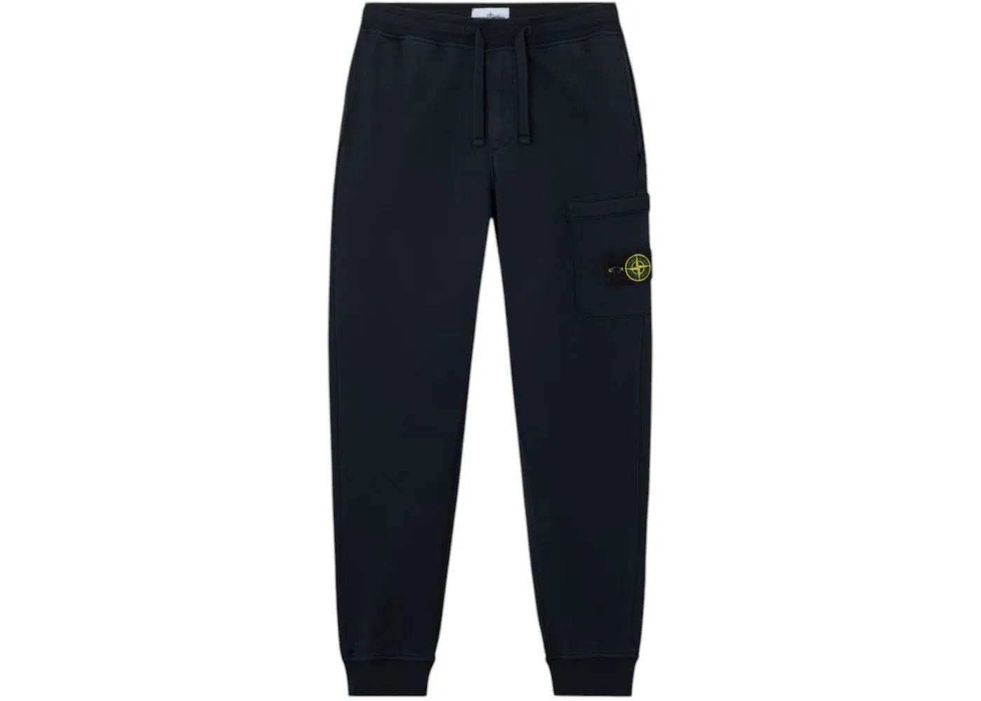 Мужские джоггеры из органического хлопкового футера Slim Fit Stone Island, Navy Blue