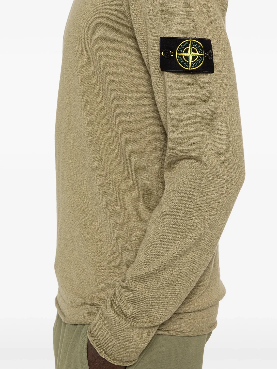 Свитер с длинным рукавом Stone Island, зеленый — фото 4