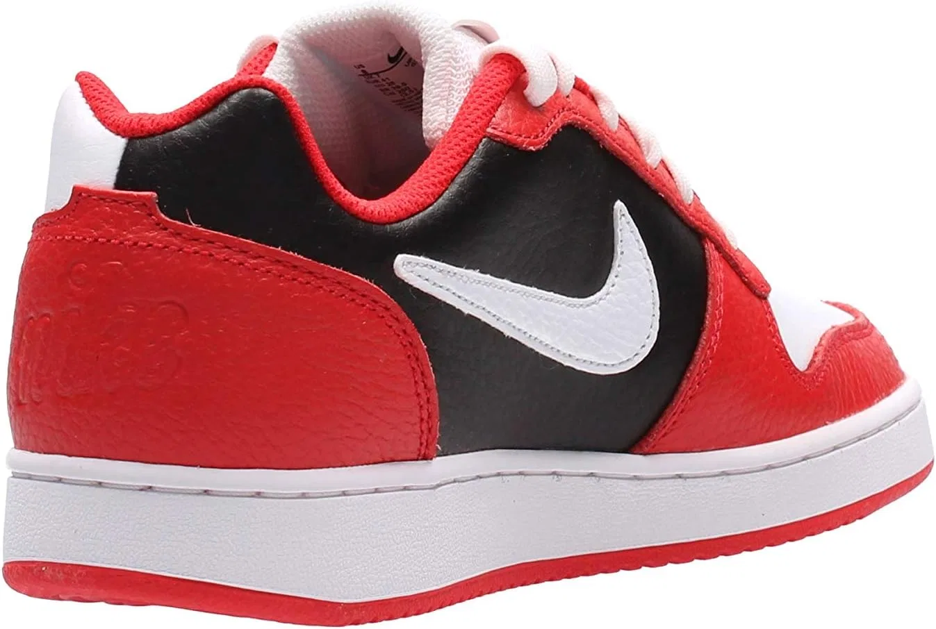 Мужские баскетбольные кроссовки Nike Ebernon Low Prem, White Plain Red Black 101 — фото 4