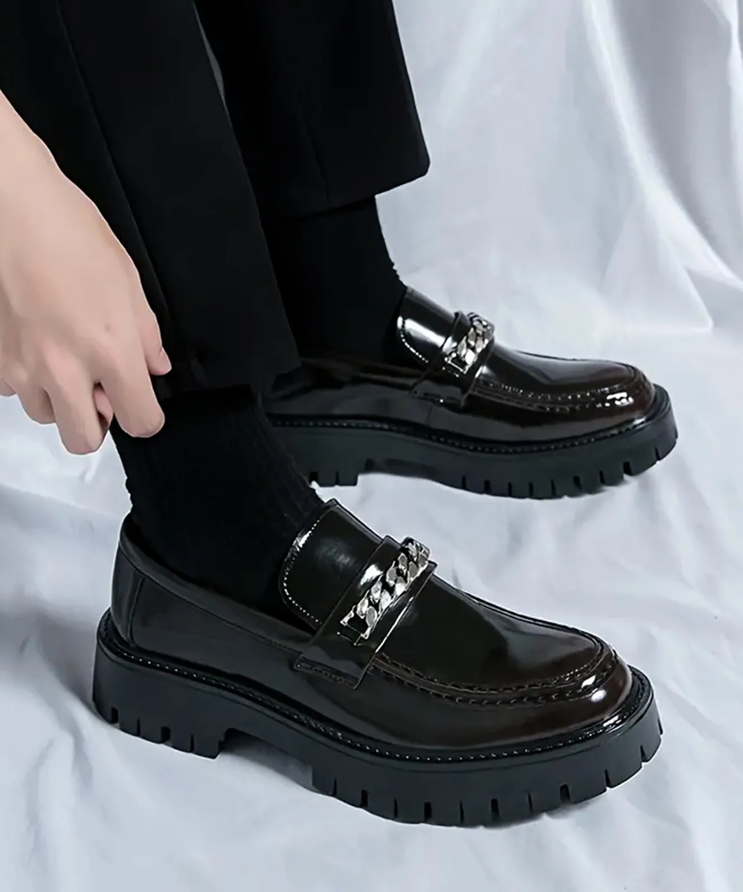 Мужские лоферы на платформе 3-11E82 CALIFORNIA OUTFITTERS черные