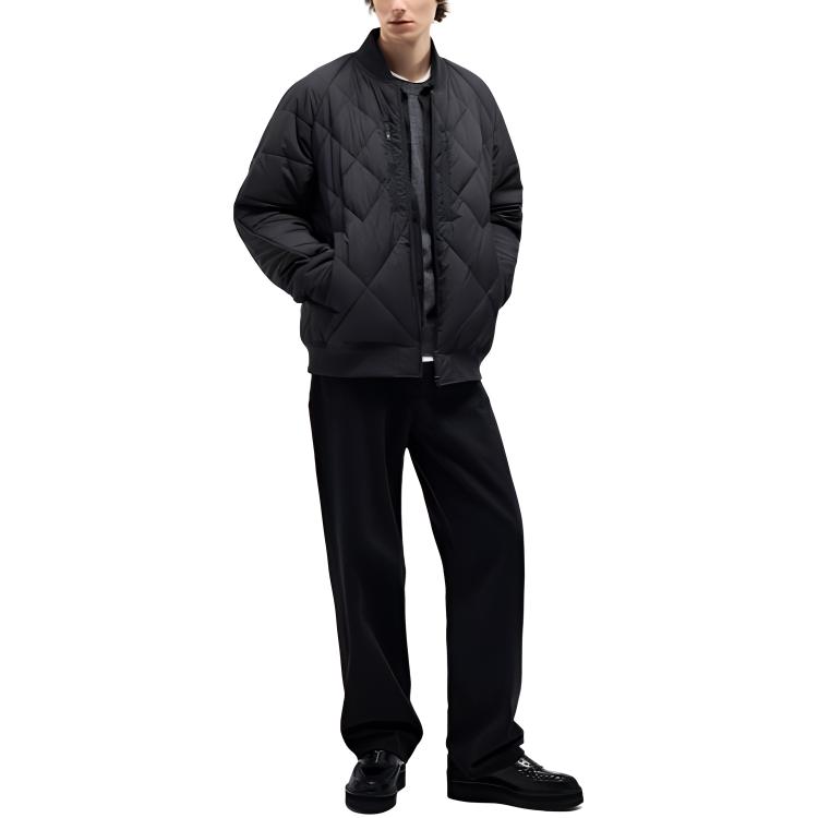 White Mountaineering Совместная серия Пуховая куртка Унисекс Черный UNIQLO — фото 4