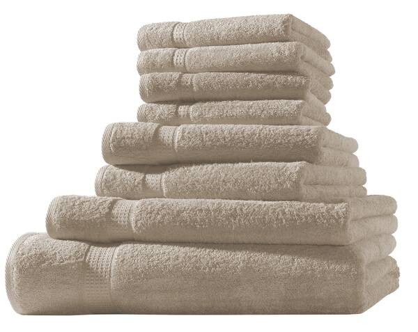 

XL SET Frottier Набор полотенец Hometex Premium Textilesset 8 tlg., 30x1x150 см, бежевый