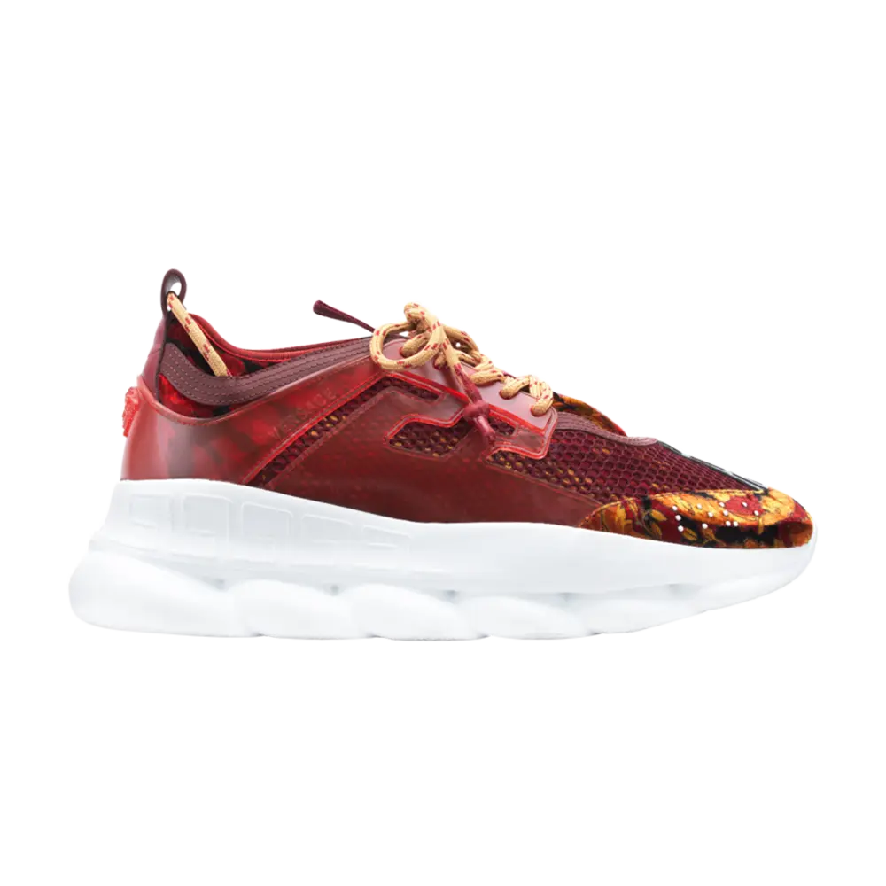 

Кроссовки Versace Chain Reaction, красный