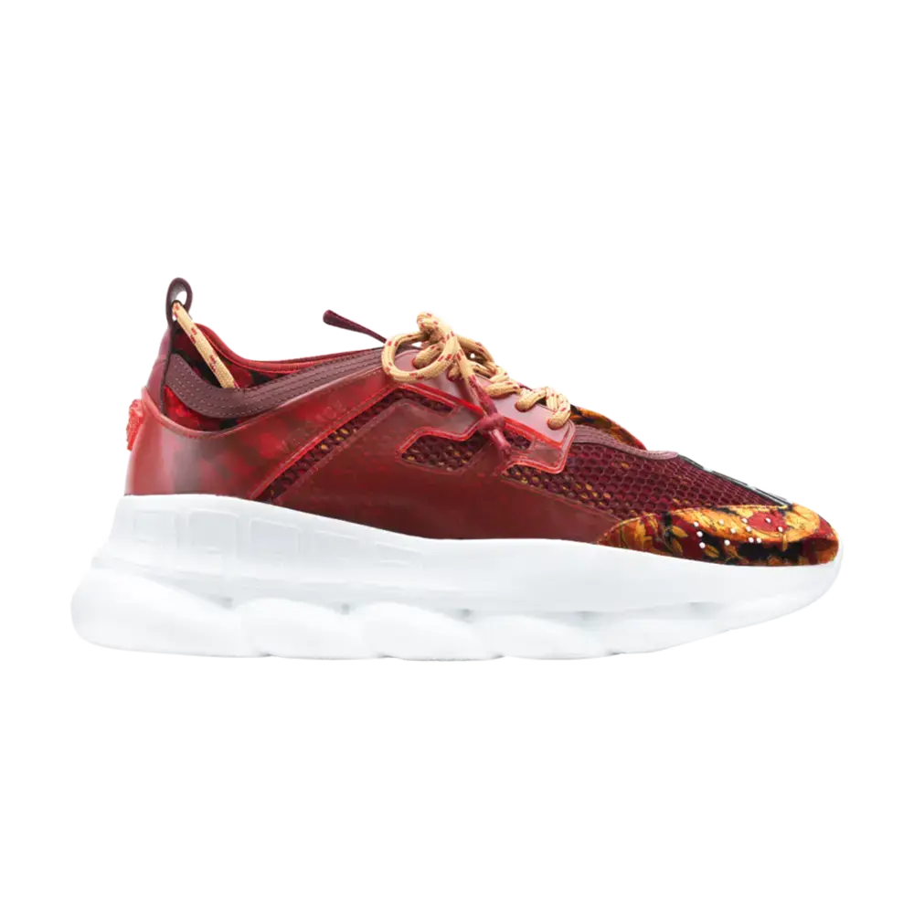 Кроссовки Versace Chain Reaction, красный