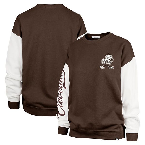 

Женский свитшот '47 Cleveland Browns Double Header Rise Andie 47 Brand, Коричневый, Женский свитшот '47 Cleveland Browns Double Header Rise Andie 47 Brand