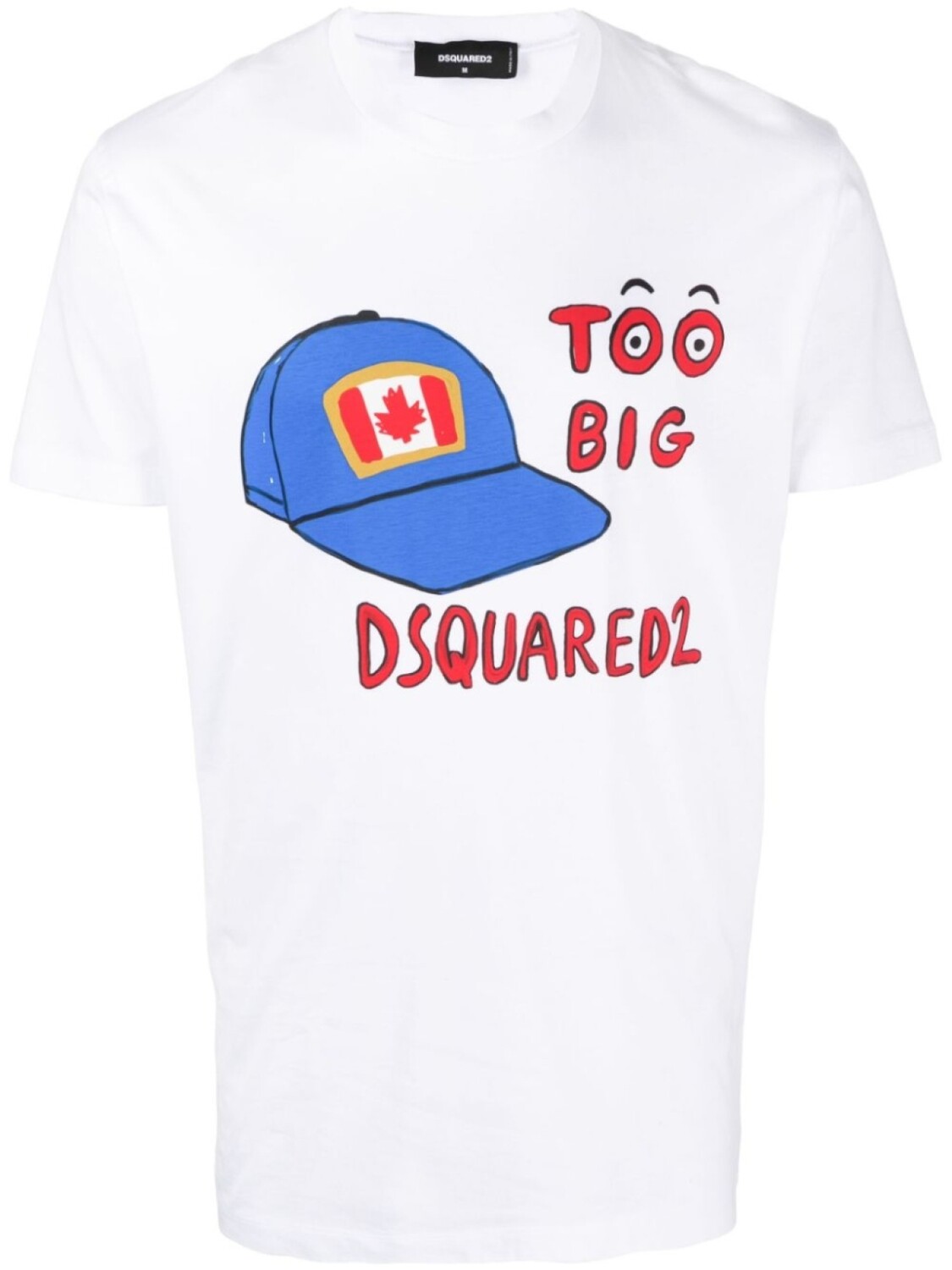 

DSQUARED2 футболка с графичным принтом, белый